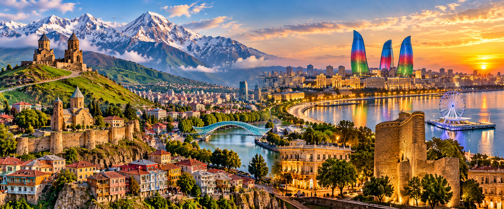International Tours georgia to azerbaijan a golden hour panorama (1)