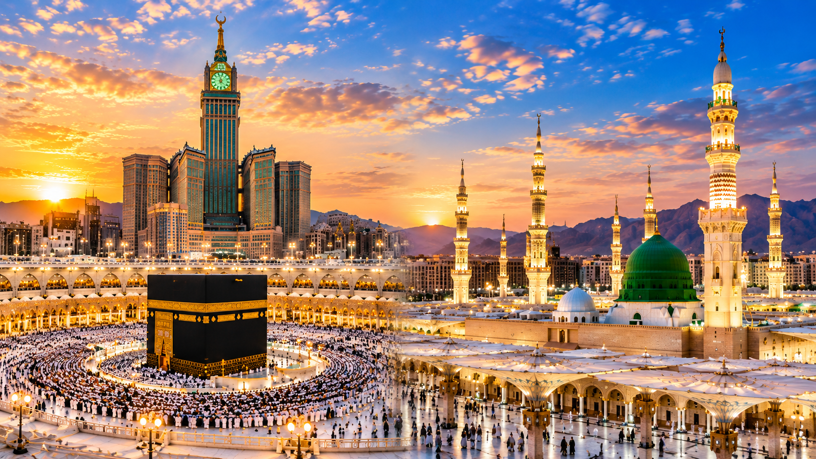 International Tours sunset across makkah and madinah